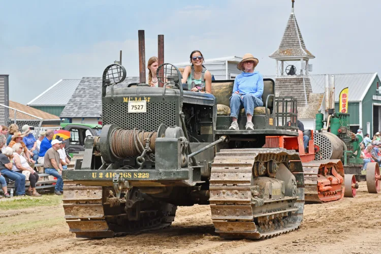 Tioga teen enjoys machinery of early days